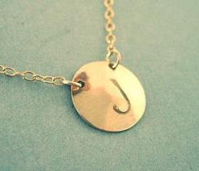 Monogram Gold Necklace, Initial Necklace
